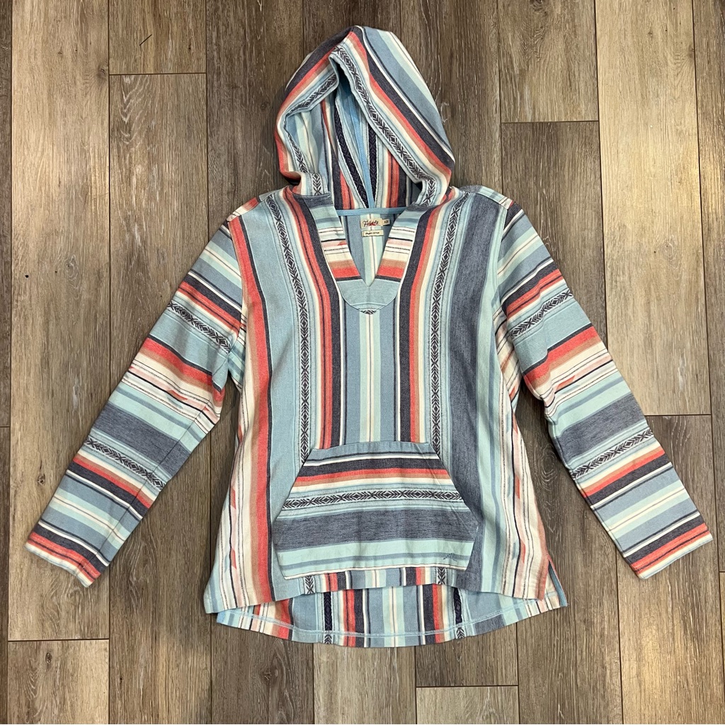 Faherty Striped Organic Cotton Baja Women's Hoodie